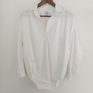 Magaschoni Oversized Poplin Shirt White Size XS